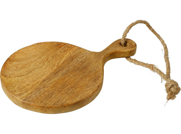 Skjærefjøl mangotre natur farge 2ass Forpk 24stk 20x11,5cm, rundt 19,5x13,5cm 