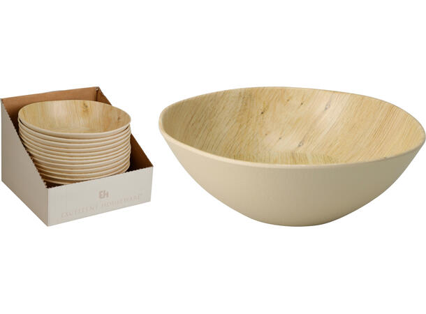 Skål melamin tredekor 18x6cm 720ml Pakket i display 12stk 