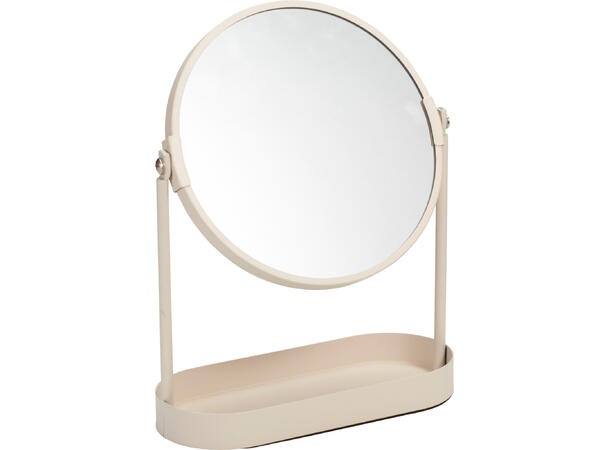 Sminkespeil m/stativ 25x19x7,5cm 4ass Metall 