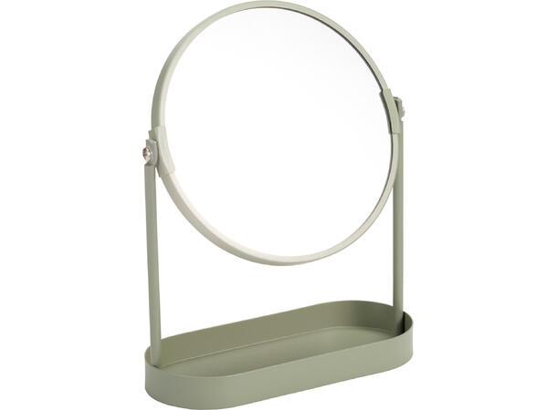 Sminkespeil m/stativ 25x19x7,5cm 4ass Metall 