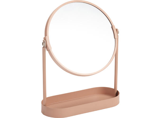 Sminkespeil m/stativ 25x19x7,5cm 4ass Metall 