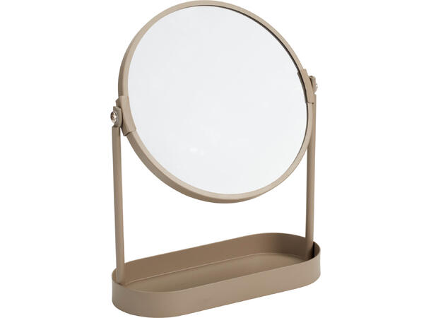 Sminkespeil m/stativ 25x19x7,5cm 4ass Metall 