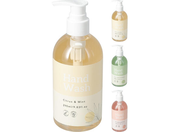 Såpe 400ml 3ass dufter Duft: mint, rose, grønn te 