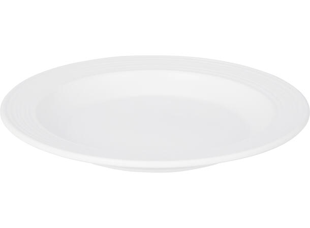 Tallerken melamin stripet offwhite 20cm Med PDAP-belegg 