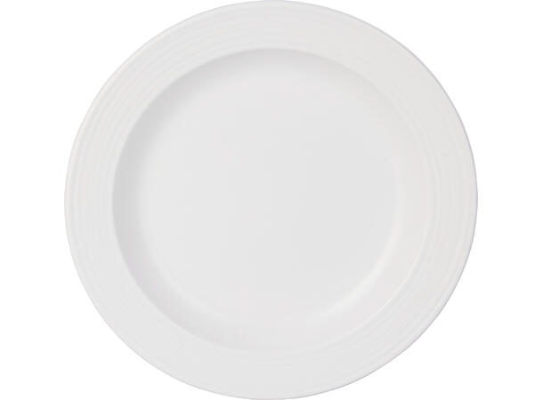 Tallerken melamin stripet offwhite 20cm Med PDAP-belegg 