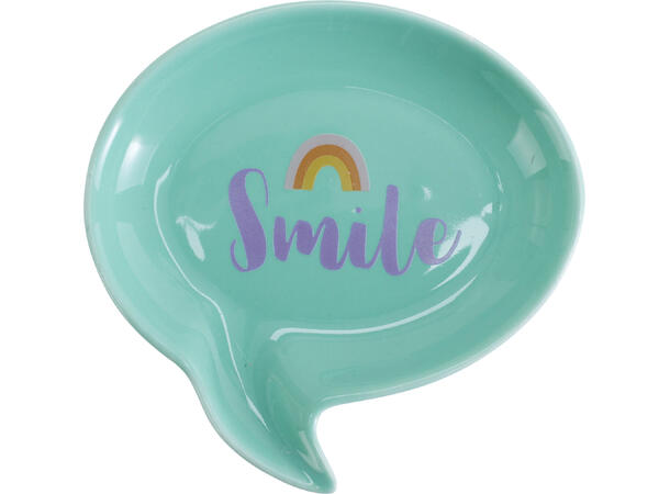 Tallerken snack porselen 10x10cm 6ass Display med 24stk 