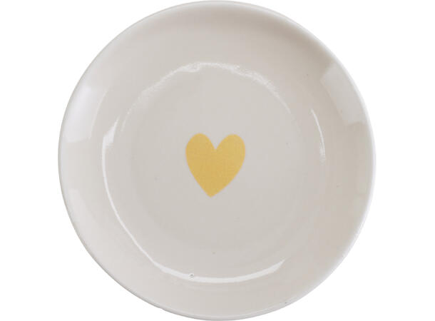 Tallerken snack porselen 10x10cm 6ass Display med 24stk 