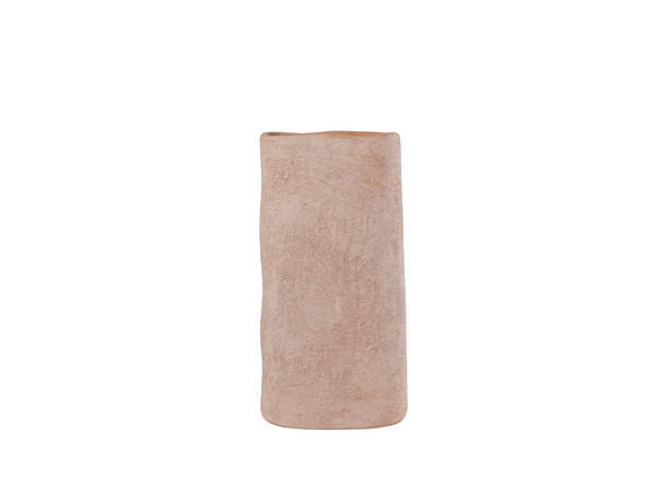 Vase lysebrun keramikk 17,5x9,5x33cm 