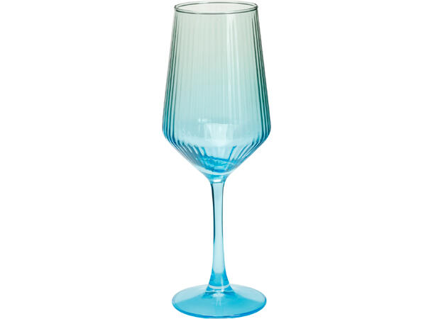 Vinglass 380ml flerfarget 23cm 4ass 