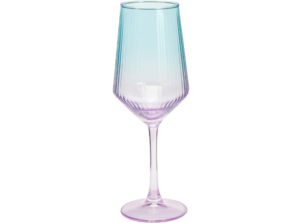Vinglass 380ml flerfarget 23cm 4ass 