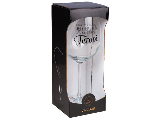 Vinglass Jentekveld...det terapi h:23cm Volum: 480ml. Kommer i gaveeske. Forpk 6 