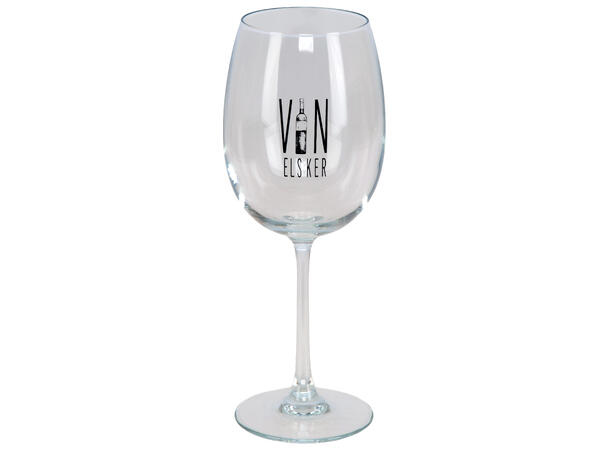Vinglass Vinelsker h:23cm Volum 480ml Kommer i gaveeske 