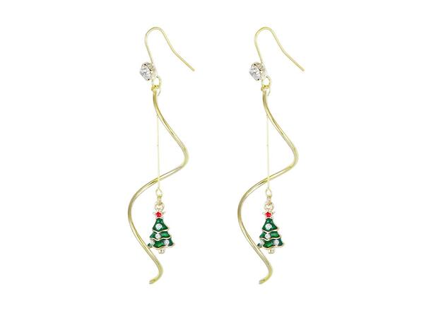 Ørering juletre spiral par I Gaveeske Sink uten kadmium, nikkel, bly 