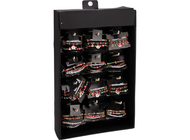 Armbånd 3x3ass farger design 15gr 3ass Display 72stk PP Akryl og Polymer 