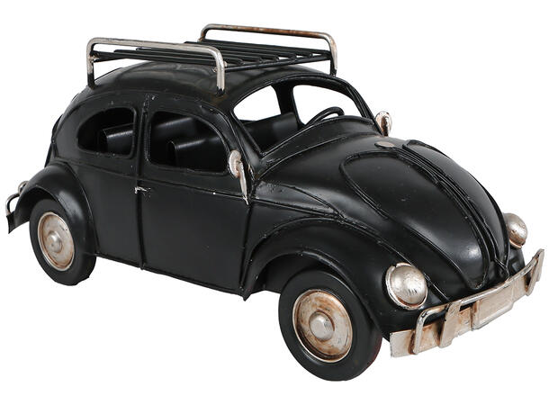 Bil bobble krem/sort metall 20x10cm 2ass 