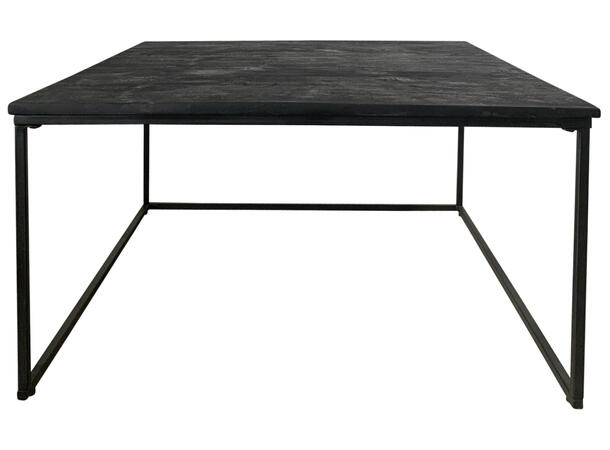 Bord sort tre/metall s/2 65x65x35cm 80x80x42cm 
