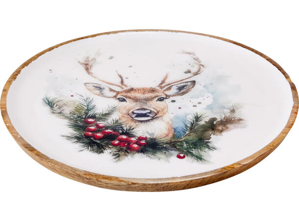 Brett Julemoitiv mango rund 30cm 3ass 