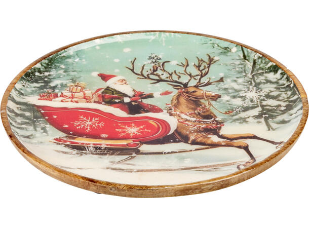 Brett Julemoitiv mango rund 30cm 3ass 