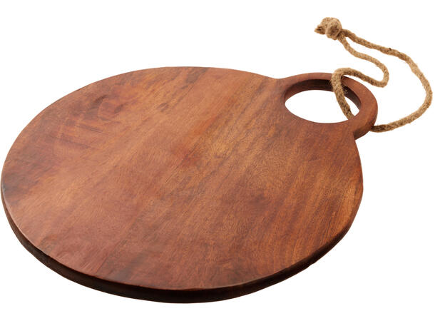 Brett valnøtt mangotre m/jute 40x34cm 