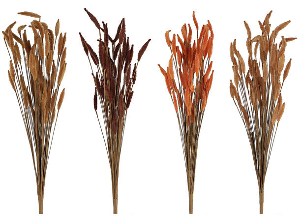 Bukett krem/l.brun/mørk/terra 60cm 4ass 