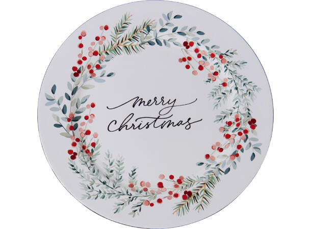 Dekketallerken julemotiv 33cm 3ass Vekt 285gr 