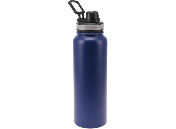 Drikkeflaske termo 1L h:25,5cm 3ass blå,oker,grå 