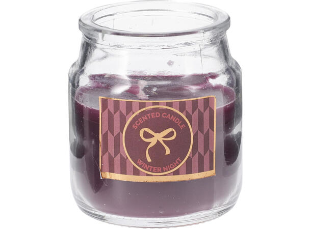 Duftlys Rose Burg 2 stk 13x6cm 3ass Burgunder rosa hvit Brenntid 16t 