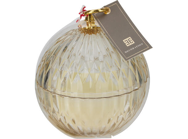 Duftlys glasskule 11,5x12cm 3ass 150gram Brenntid: 22t Duft: 2% 