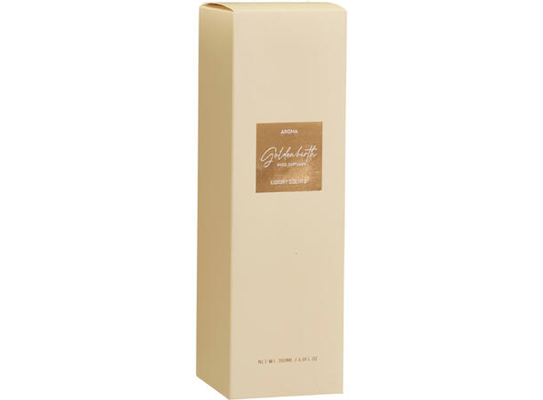 Duftolje glass 200ml m/pinner 6,3x11,5cm 3 Ass:Rose,Peony,Golden Birth 