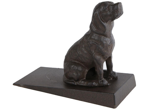 Dørstopper Hund sort metall 23x10,5x18cm 