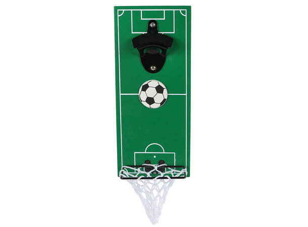 Flaskeåpner Fotball tre/metall 12x28x7cm 