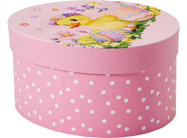 Gaveeske oval egg påske 16cm 4ass Display 9stk 