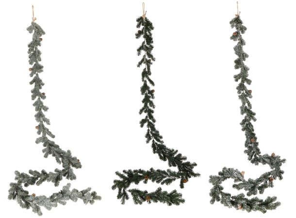 Girlander furu m/kongler 180cm 3ass 