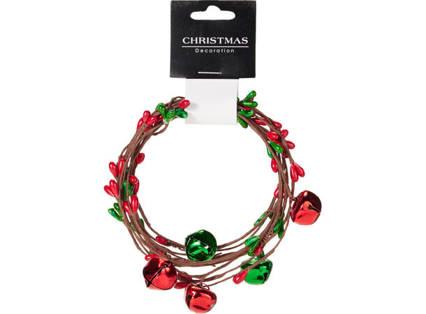 Girlander m/bjeller 280cm 3ass 