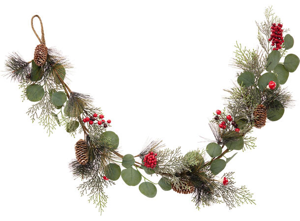 Girlander m/eukalyptus og sopp 130cm 