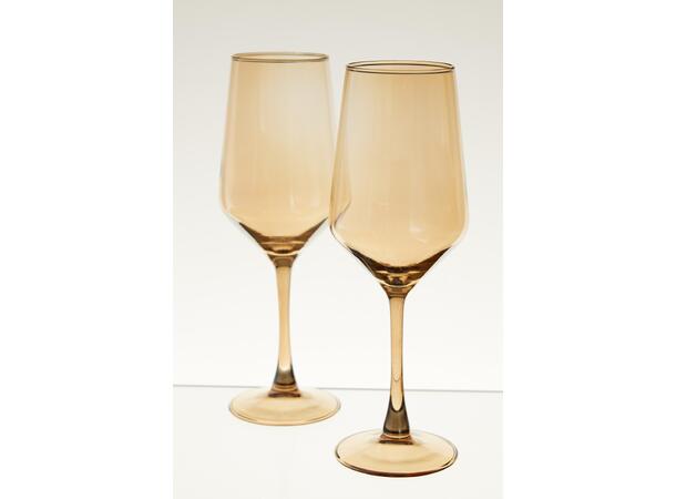 Glass vin m/gullkant 4dl 4stk 