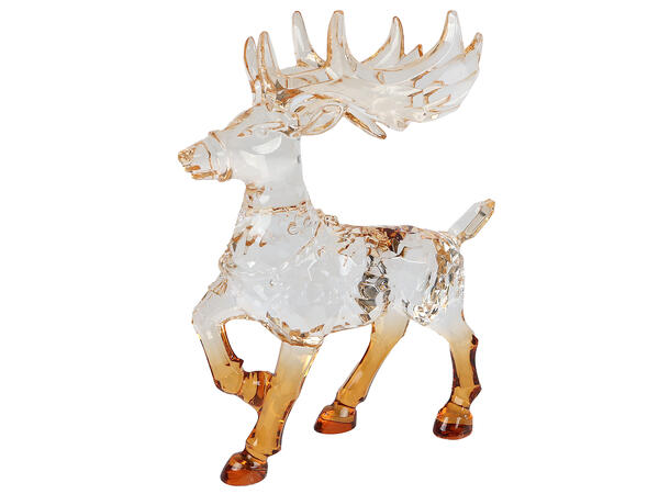 Hjort brun akryl 12x5x15cm Forpk 12stk 