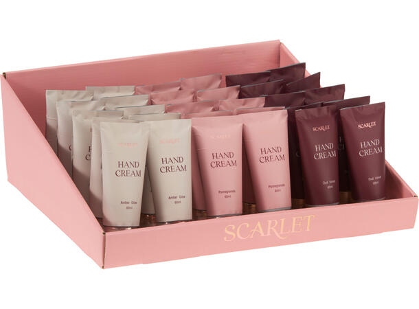 Håndkrem 60ml 80 gram 3ass Display 36stk 