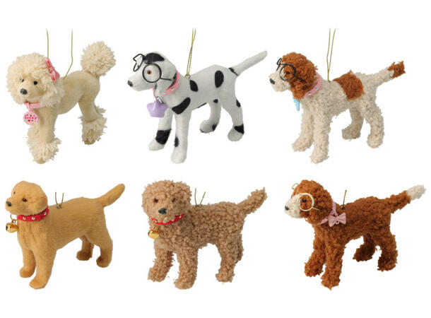 Juledekor henge mangotre og jute 3ass Display 36stk 