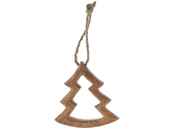 Juledekor henge mangotre og jute 3ass Display 36stk 