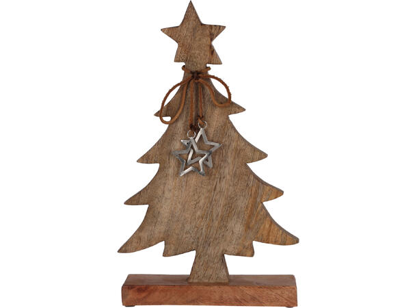 Juletre mangotre m/metallstjerne h:39cm Vekt:775gram 
