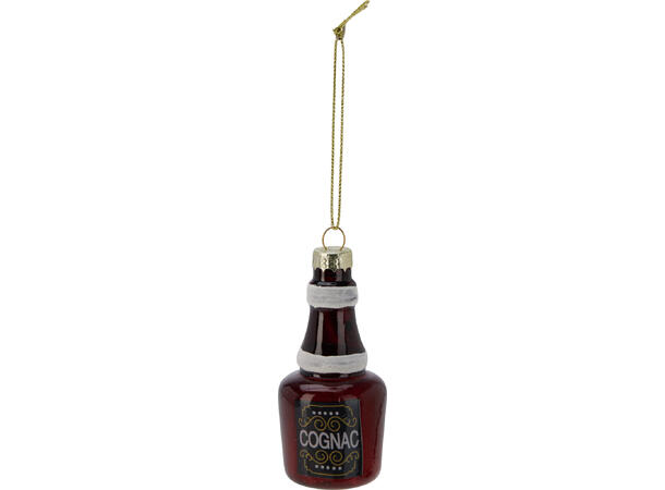 Juletrepynt drink-sett glass 4-8cm 3stk 