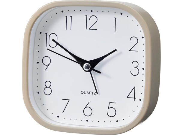Klokke vekkerklokke 11x11cm 3ass Display 12stk 