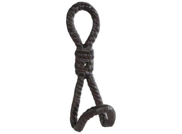 Krok tau antikkbrun metall 5,5x16,5cm 