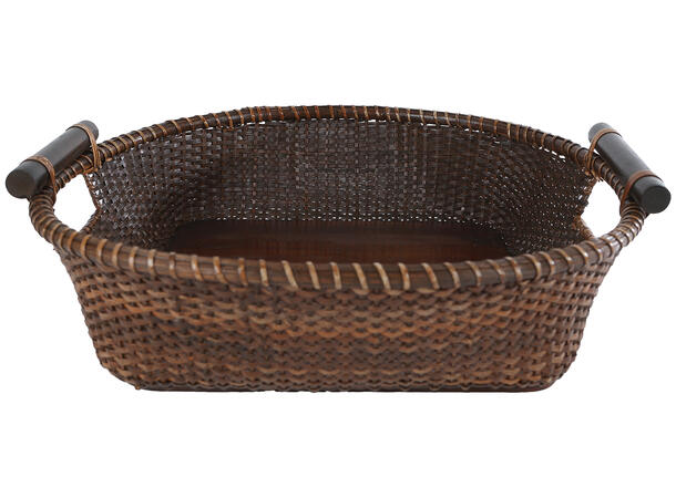 Kurv brun flett 50x46/40x39/30x29cm s/3 