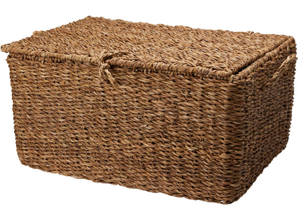 Kurv sett med lokk s/3 50x30x25cm 40x28x20cm 30x22x15 