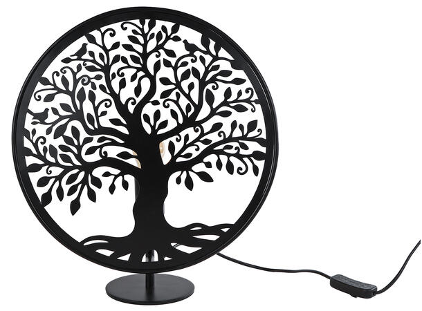 Lampe bord Livets tre metall 34x13x37cm 
