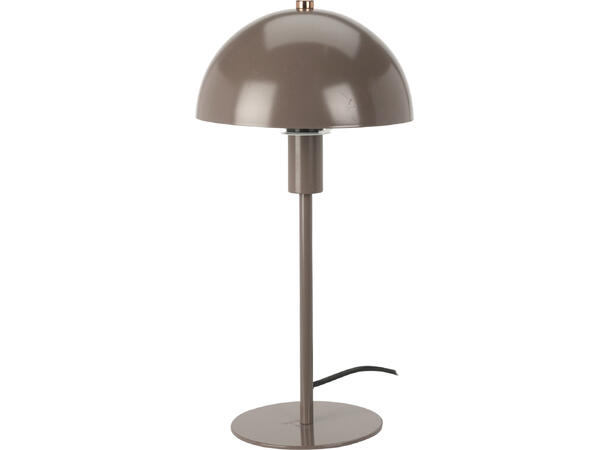 Lampe metall i grålig farge h:36cm Ledning 150cm Lyspære:E14 