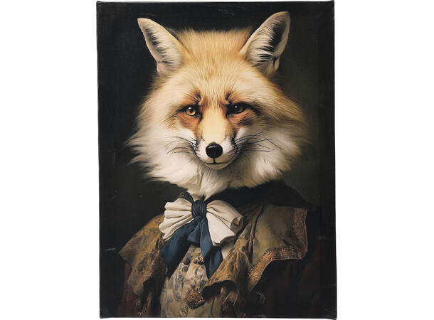 Lerretsbilde hipster dyr 30x40cm 4ass 