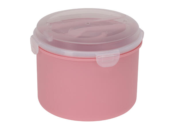 Lunsjboks m/dressingkopp og bestikk 3ass Vekt:235gram 